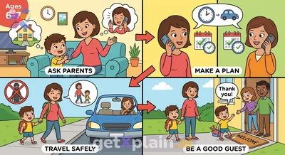 How Can We Plan a Safe Visit to a Friend's House?