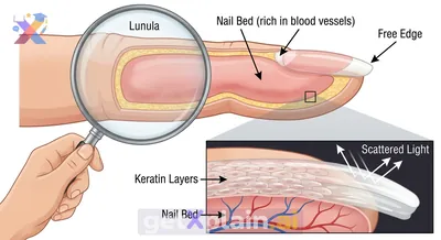 Why Are Parts of Our Fingernails Pink and White?