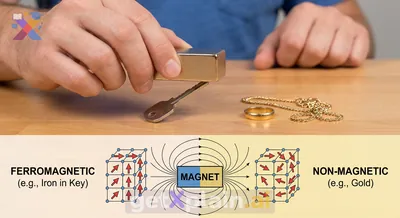Why Do Magnets Attract Keys But Not Gold?
