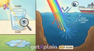 Why Does the Ocean Appear Blue But Water Is Clear?