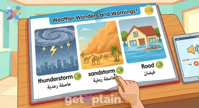 How do you pronounce the weather words in my English textbook?