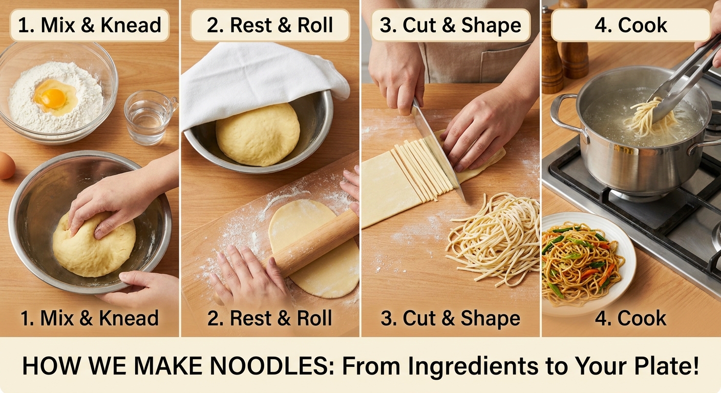 How Are Noodles Made? From Simple Ingredients to Delicious Strands