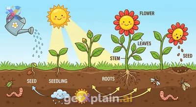 كيف تنمو النباتات من البذور الصغيرة؟