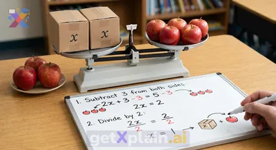 How do I calculate 2x + 3 = 5 ?