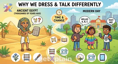 Why Don't We Dress and Speak Like Ancient Pharaohs Anymore?