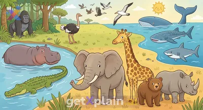 What Are Different Kinds of Big Animals?