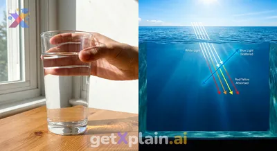 Why Does Transparent Water Make Oceans and Rivers Look Blue?
