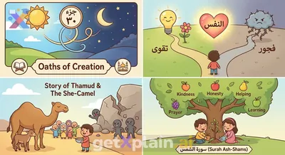 What wonderful lessons can we learn from Surah Ash-Shams?