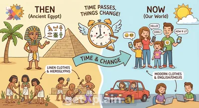 Why Don't We Dress and Talk Like Ancient Pharaohs Today?