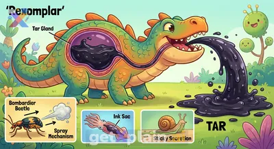 How Could a Creature Like Rexomplar Spit Out Tar?