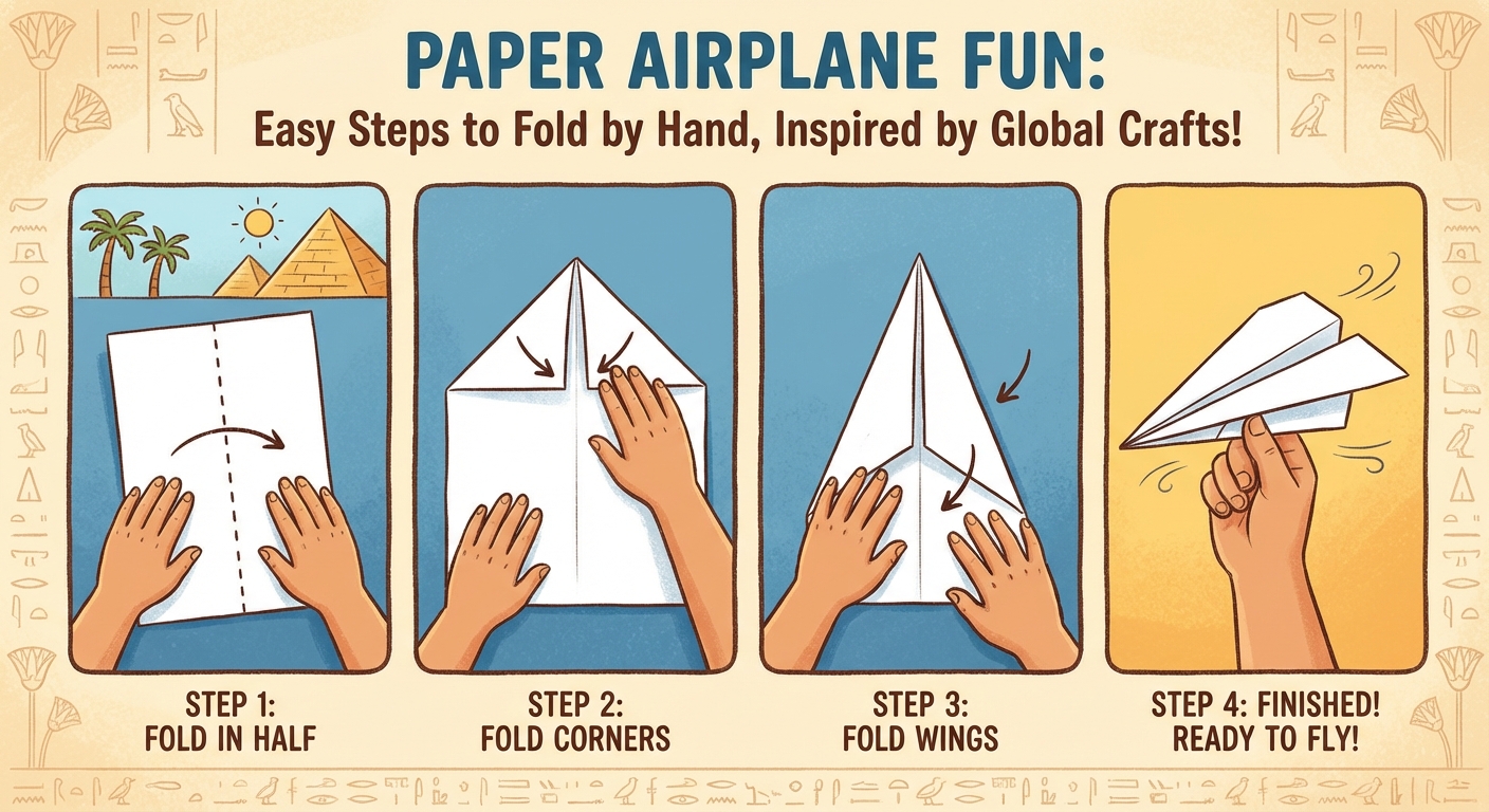 How Can I Fold a Paper Airplane by Hand, Inspired by Egypt?