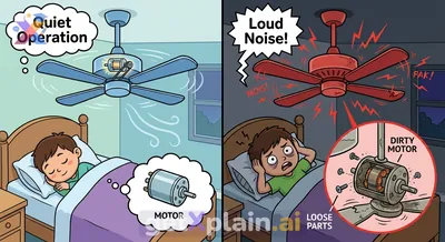 Why Does a Fan Spin and Get So Noisy?