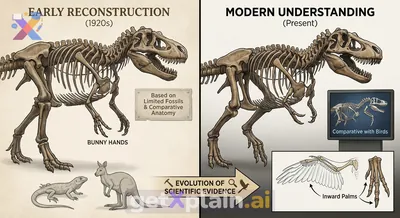 Why Did Old Dinosaur Pictures Have 'Bunny Hands'?