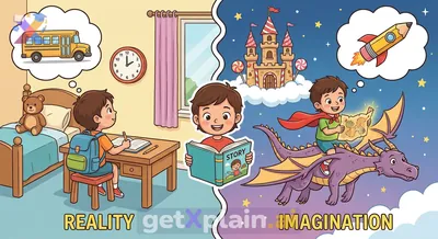 How Do Stories Mix Imagination and Reality?