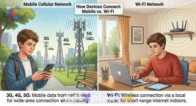 How Do 3G, 4G, 5G, and Wi-Fi Connect Our Devices?