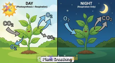 Do Plants Breathe Differently During Day and Night?