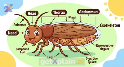 What are the Main Body Parts of a Cockroach?