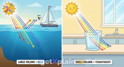 Why Does Ocean Water Look Blue While Tap Water Is Clear?