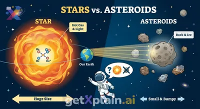 What Makes a Star Different from an Asteroid?