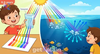 لماذا يظهر المحيط باللون الأزرق رغم أن الماء شفاف؟