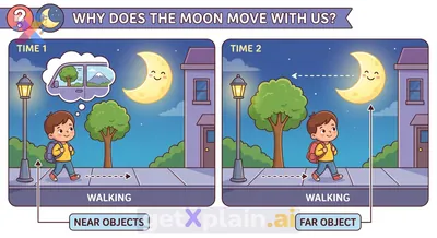 Why Does the Moon Seem to Follow Us?