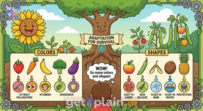 Why Do Fruits and Vegetables Have Many Colors and Shapes?
