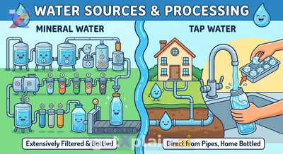 What's the Difference Between Mineral Water and Tap Water?