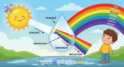 How Do Rainbows Form in the Sky After Rain?