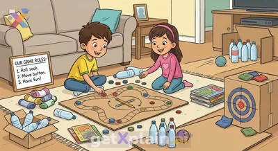 How Can We Make Fun Games Using Everyday Household Items?