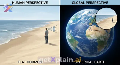 Why Does the Earth Look Flat If It's a Sphere?