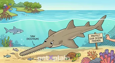 What is a Sawfish, and why is its 'saw' special?