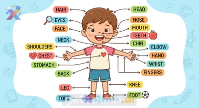 What Are the Basic Body Parts and Their English Names?