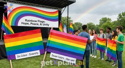 What Do Rainbow Colors Symbolize in Flags, and How Many Hues Do They Show?