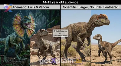 Jurassic Park Dinosaurs vs. Reality: Dilophosaurus & Velociraptor Features?