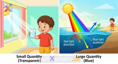 Why Does the Ocean Look Blue, While Plain Water is Clear?