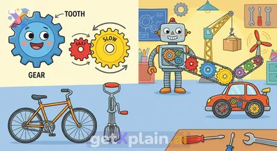 ما هي التروس وكيف تساعد الآلات على الحركة؟