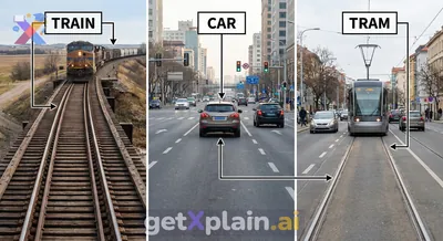 Why Do Trains, Trams, and Cars Need Different Paths?
