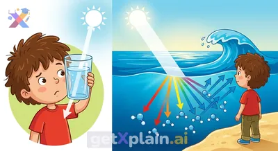 Why Does the Ocean Look Blue While Cup Water is Clear?