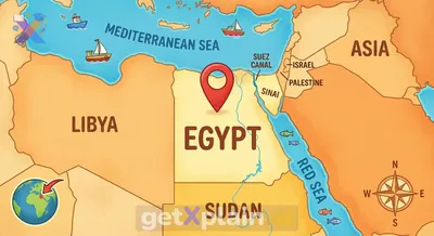 أين تقع مصر بالضبط على خريطة العالم؟