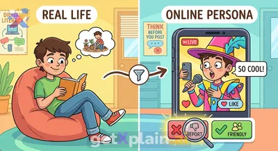 Why Do People Act Differently Online and Identify Inappropriate Content?