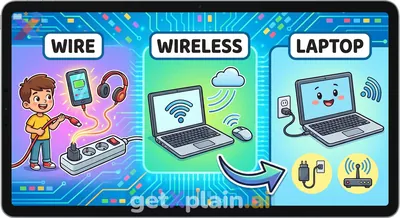 What are Wires, Wireless, and Laptops?