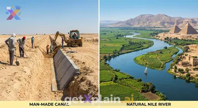 How Did the Nile River Form Naturally Over Time?