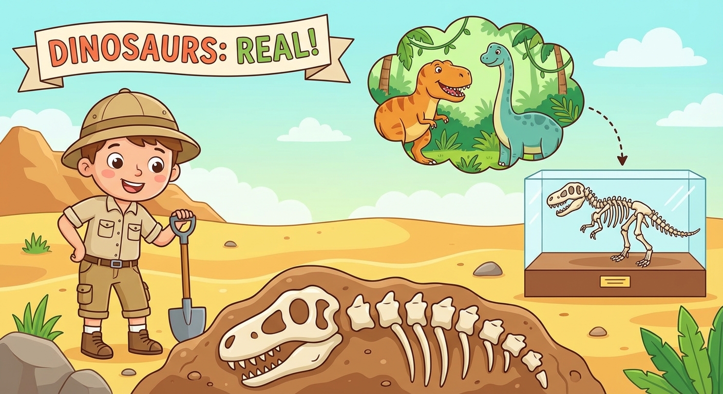 Were Dinosaurs Real Animals That Lived Long Ago?